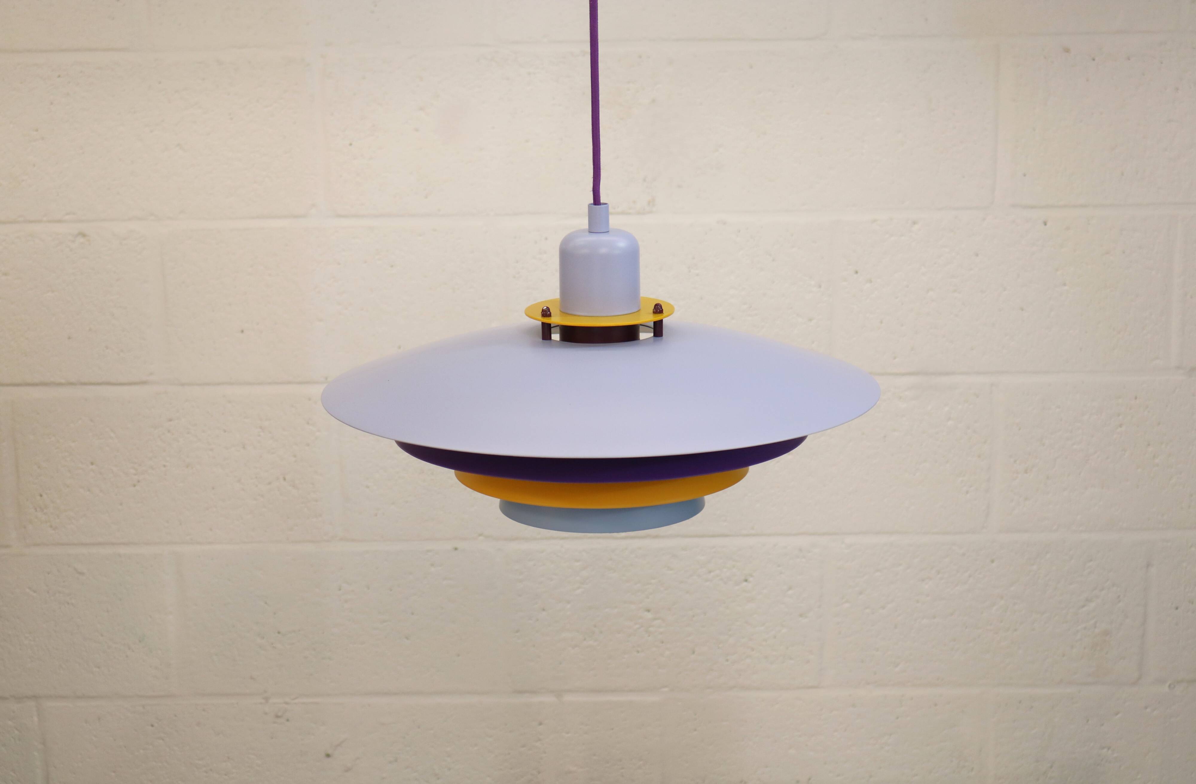 Colorful Danish Pendant Lamp by Belid – 1980s