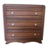 Art Deco chest of drawers - 1950s - mustache-style legs - vintage