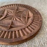 Carved wooden underside