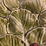 Dish strawberries ceramic slurry