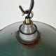 Industrial Green Enamel Light, 1950s