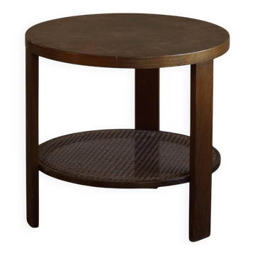 Modern Danish, Lacquered Beech Side Table, Fritz Hansen, "Model 1535", 1940s
