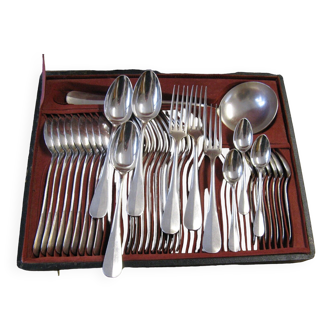Cutlery set silver metal christofle xix.