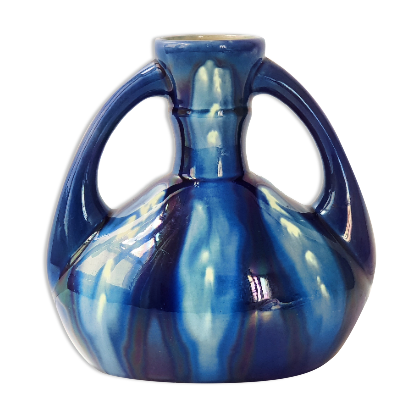 Vintage vase in flamed sandstone