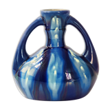 Vase vintage en grès flammé