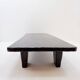 Grande table basse en bois noir martelé - 21th