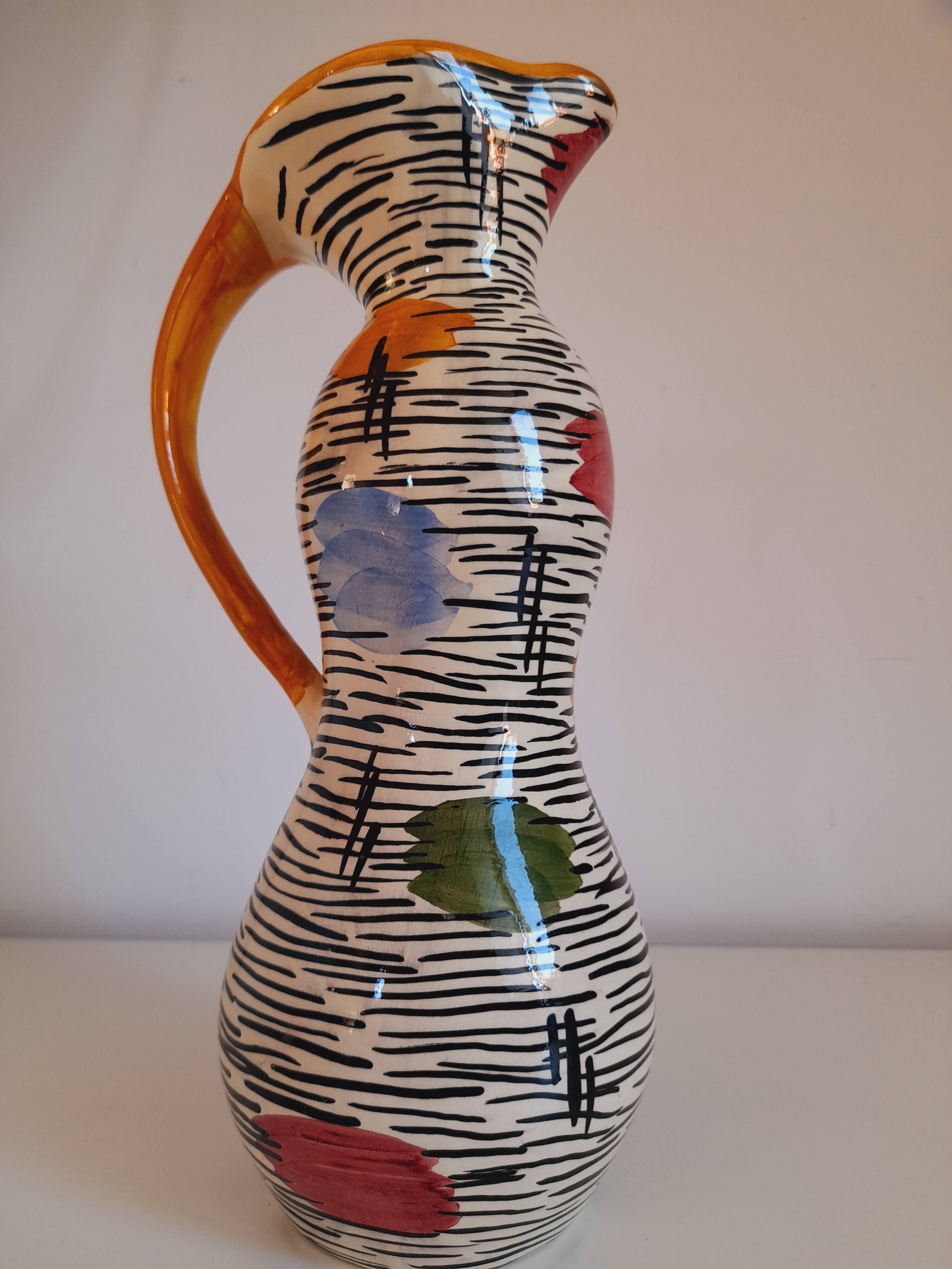 Vintage handmade pitcher from the 1960s.