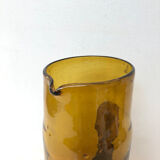 Broc water glass blown ochre, 1970