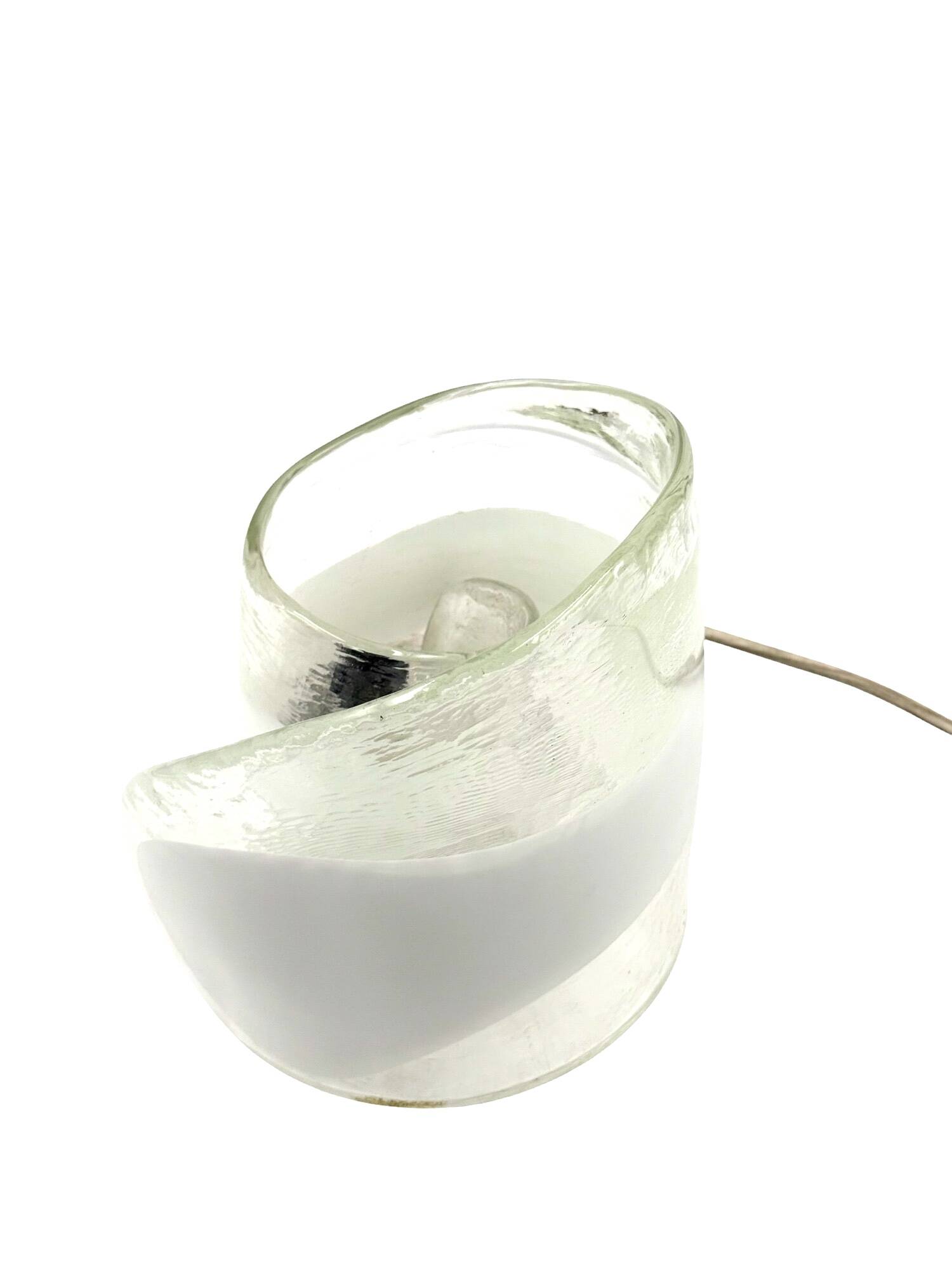 Murano blown glass sculptural table lamp, La Murrina Italy 1970s