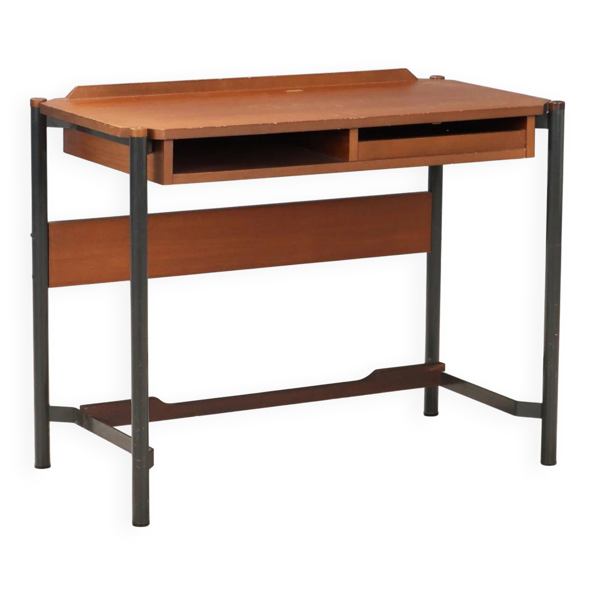 Vintage mahogany veneer hairdresser design Italy 1960s