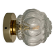 Vintage glass globe wall or ceiling light