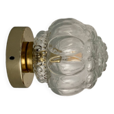 Vintage glass globe wall or ceiling light