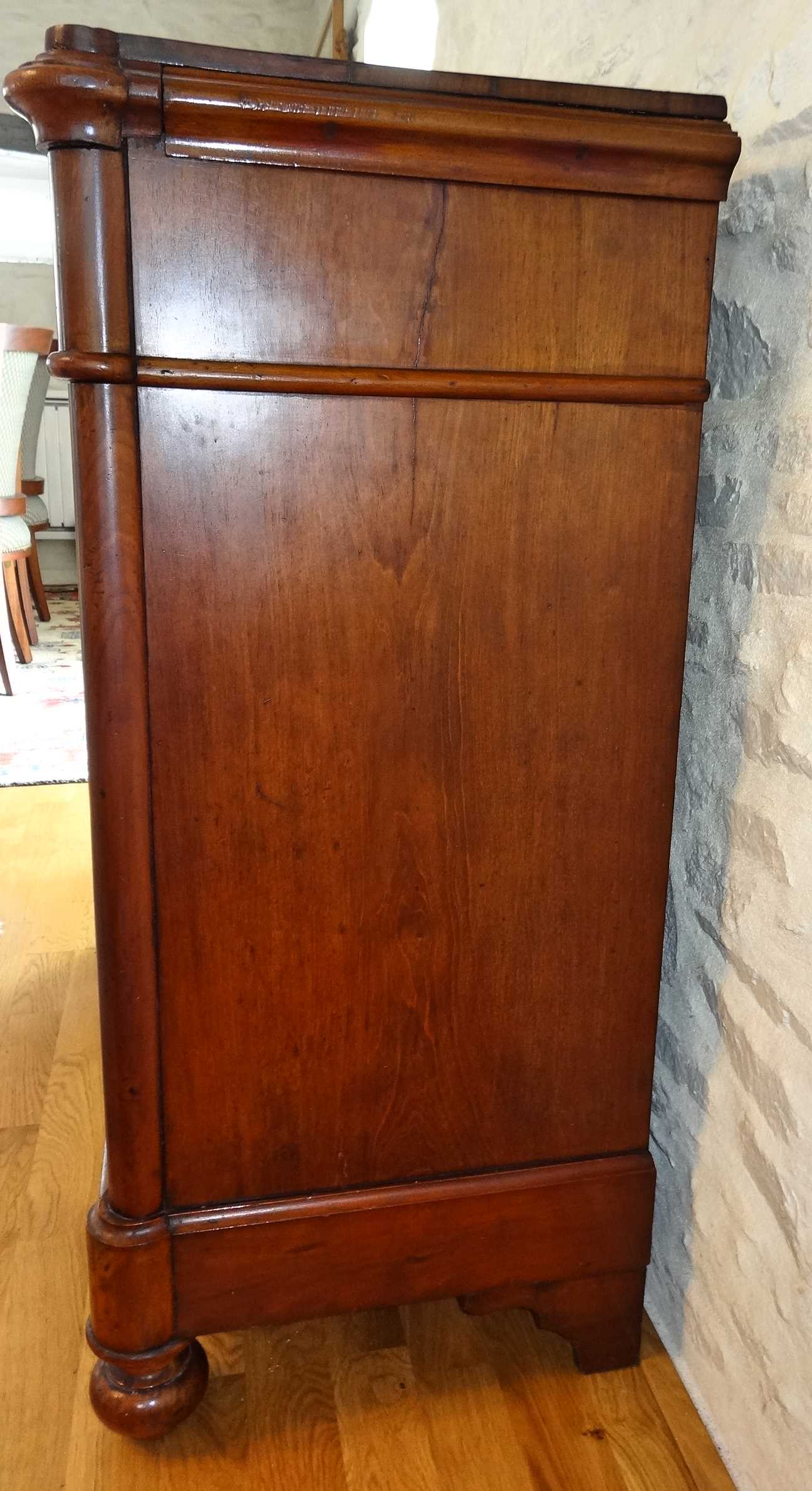 Low antique 19th century mahogany buffet