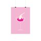 Illustration-pink champagne A4 size, 21X 29.7 cm