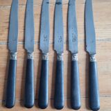 Set of 6 knives in bakelite and forged steel