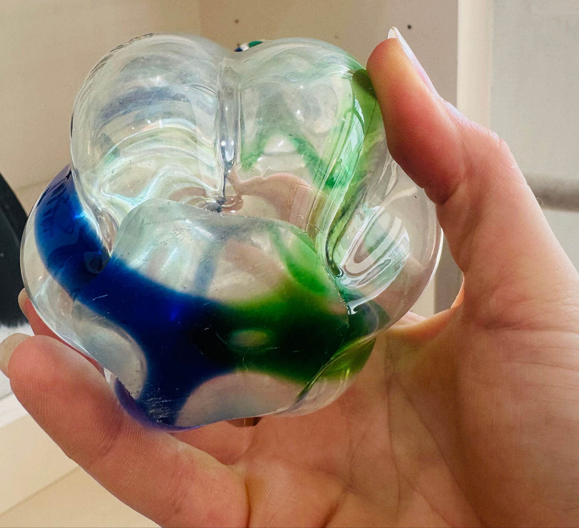 Paire de vases vintage verre