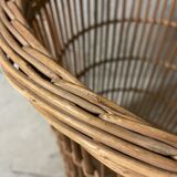 Rattan wastepaper basket
