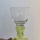 4 antique crystal glasses – Römer style
