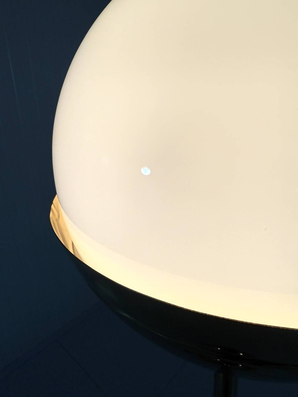 Vereinigte Werkstätten München brass & glass globe floor lamp 1960’s