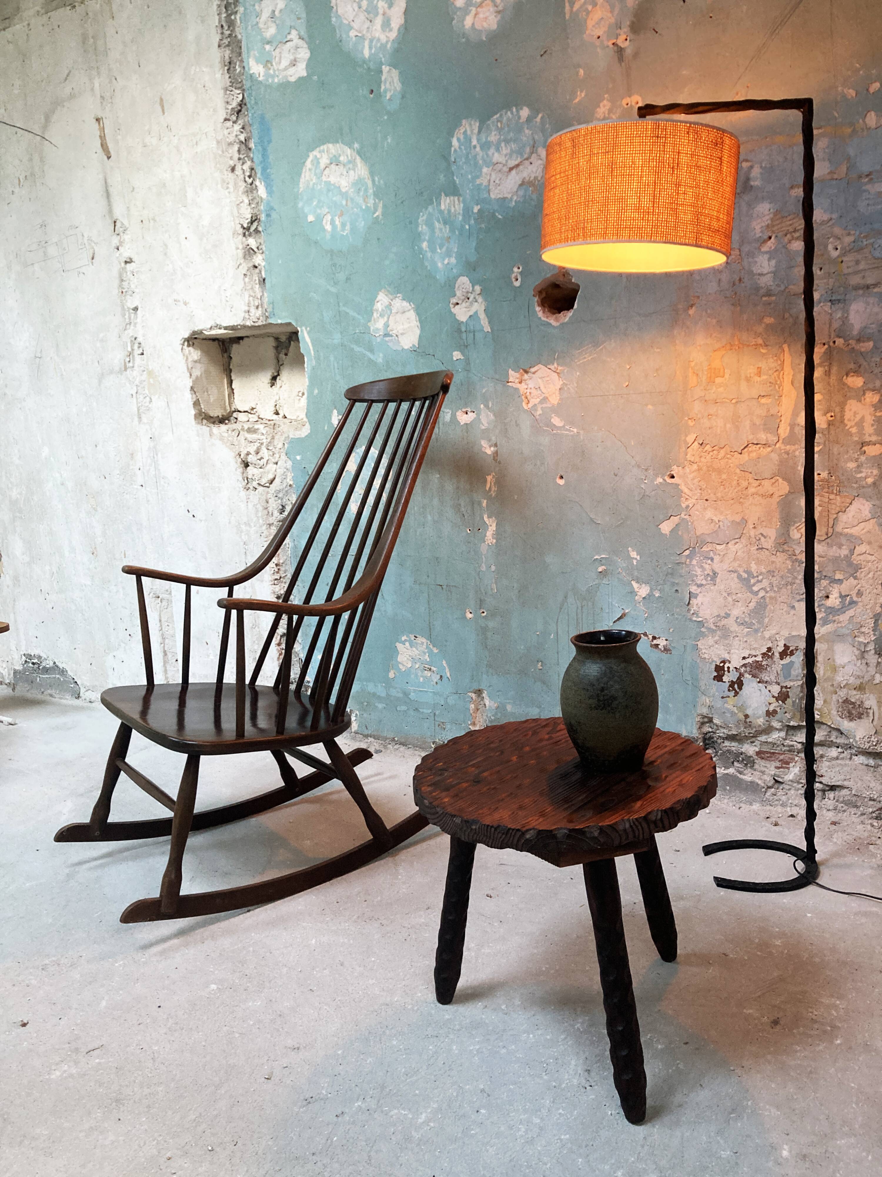 Brutalist tripod coffee table