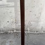 Set of 2 Calligaris holders — silver gray with dark brown wood, metal, and wood design