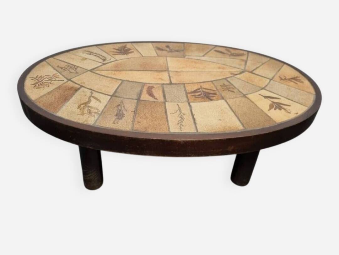 Vallauris ceramic coffee table