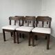 Set of 6 brutalist chairs from the 1940s