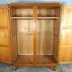 Vintage two-door wardrobe from the 50s, easy to assemble
