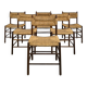 Set of 6 Dordogne chairs by Robert Sentou
