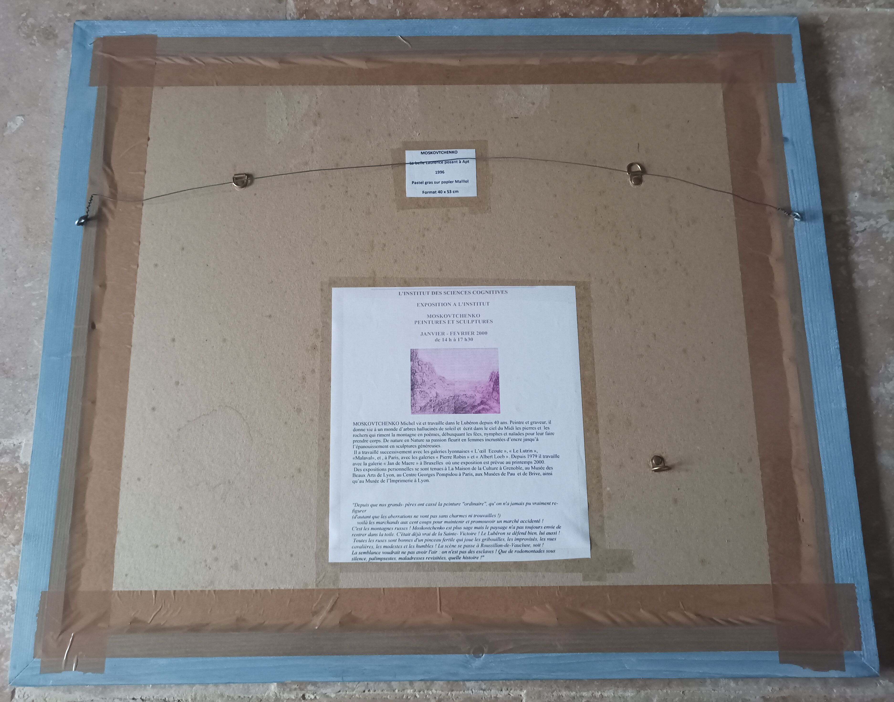 Michel Moskovchenko pastel painting Female Nude