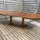 Oval table Baumann, two extensions, rosewood top.