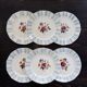 6 vintage Sarreguemines “Claude” dessert plates - Floral design