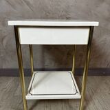 Metal bedside table