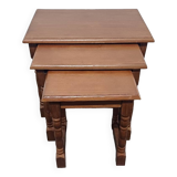 Wooden nesting tables
