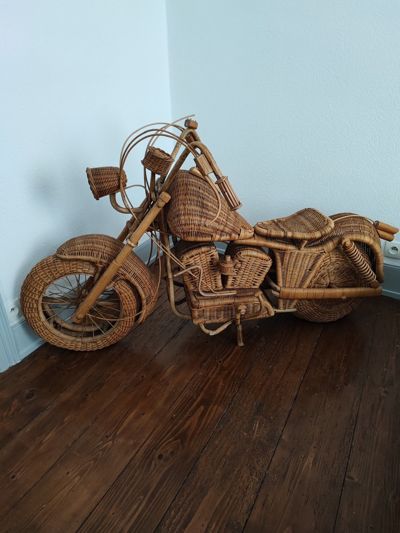 Rattan motorcycle Harley Davidson rattan