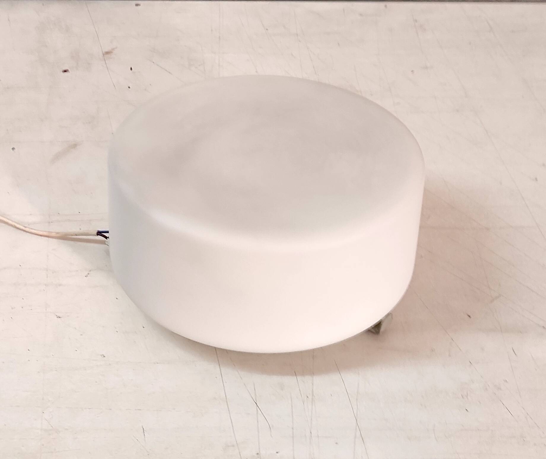 Bauhaus design ceiling light or wall lamp with opaline globe - mid 20th century.