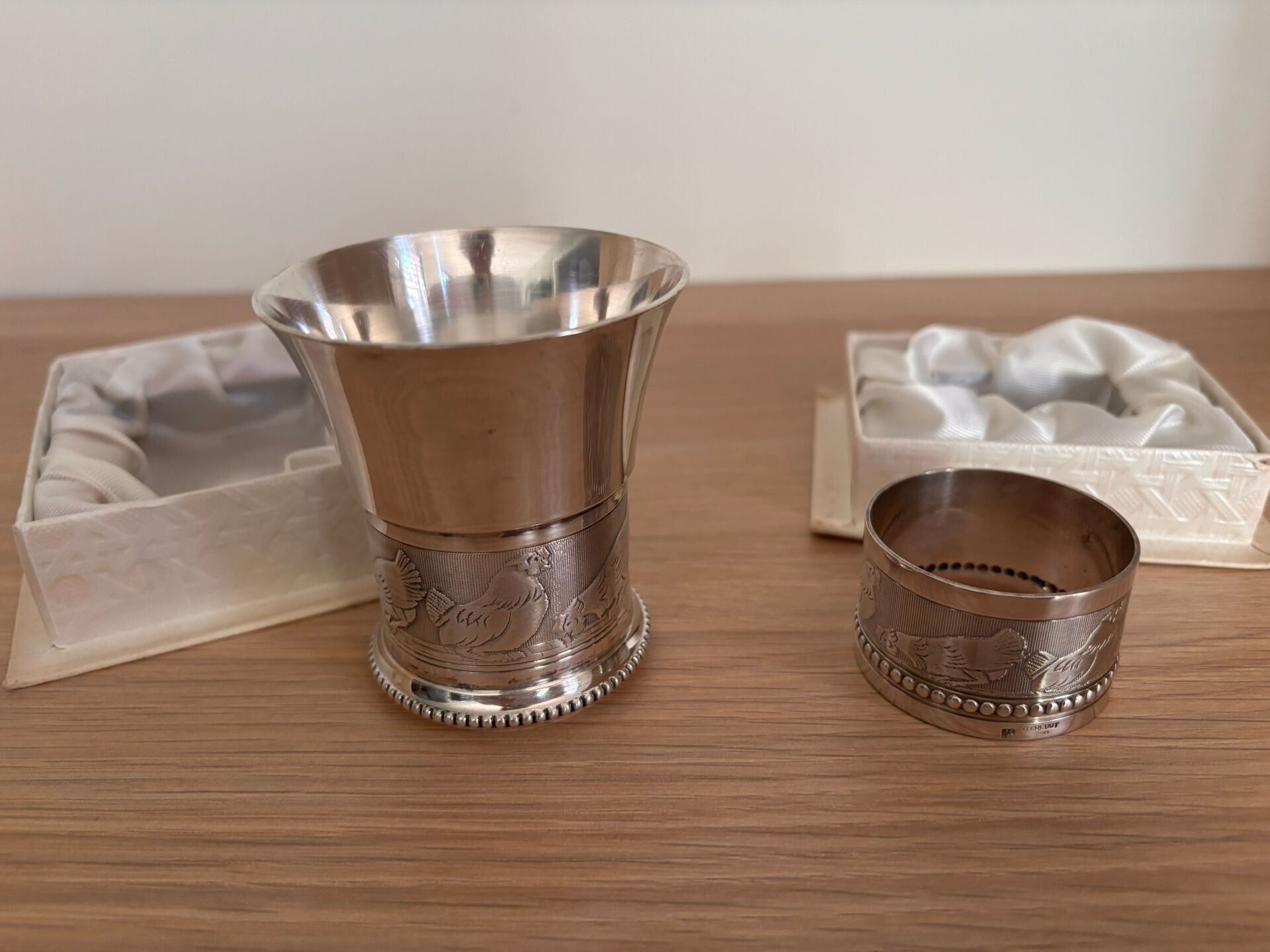 Timbale and napkin ring Daniel Gregut