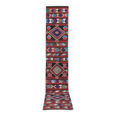 Tapis de couloir turc vintage 85x430 cm