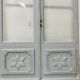 Double passage doors in patinated wood, 19th century