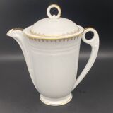 White and gilded Limoges porcelain tea/coffee service – MPM0724SV1