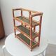 Vintage wall shelf in bamboo and rattan 70s/80s