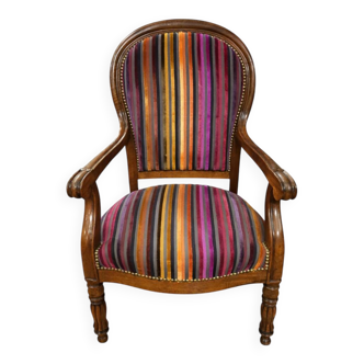 Antique carved wooden armchair, Louis-Philippe style