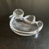 vide poche canard en cristal