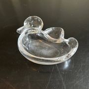 vide poche canard en cristal