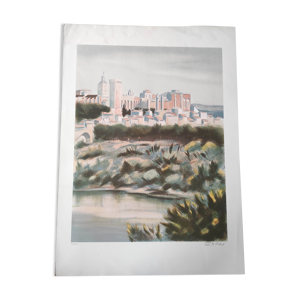 La citadelle en provence - lithographie