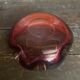 Vintage murano sommerso pink glass ashtray made in italy