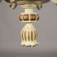 Antique chandelier in gilded and lacquered wood, Italy, 20th century.