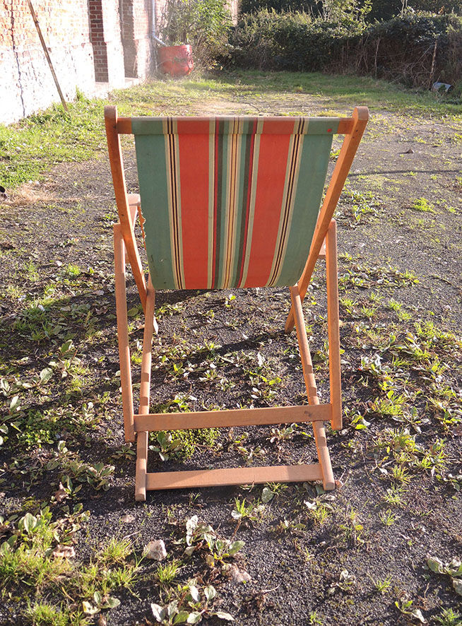 Old sunbathing