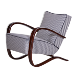 Grey Halabala armchair made in 1930s Czechia by Up Zavody