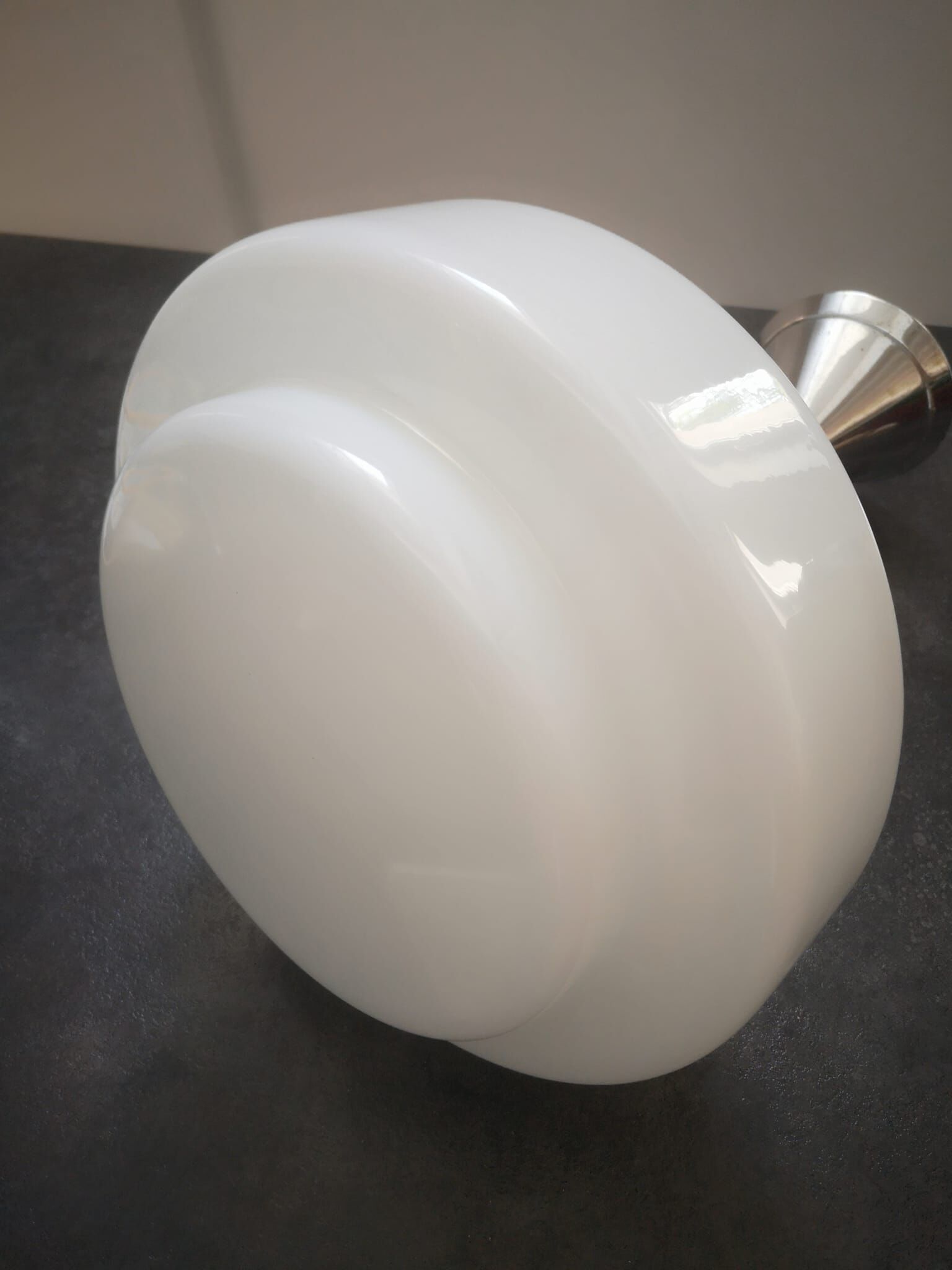 Old opaline suspension art deco bahaus modernist 1930s